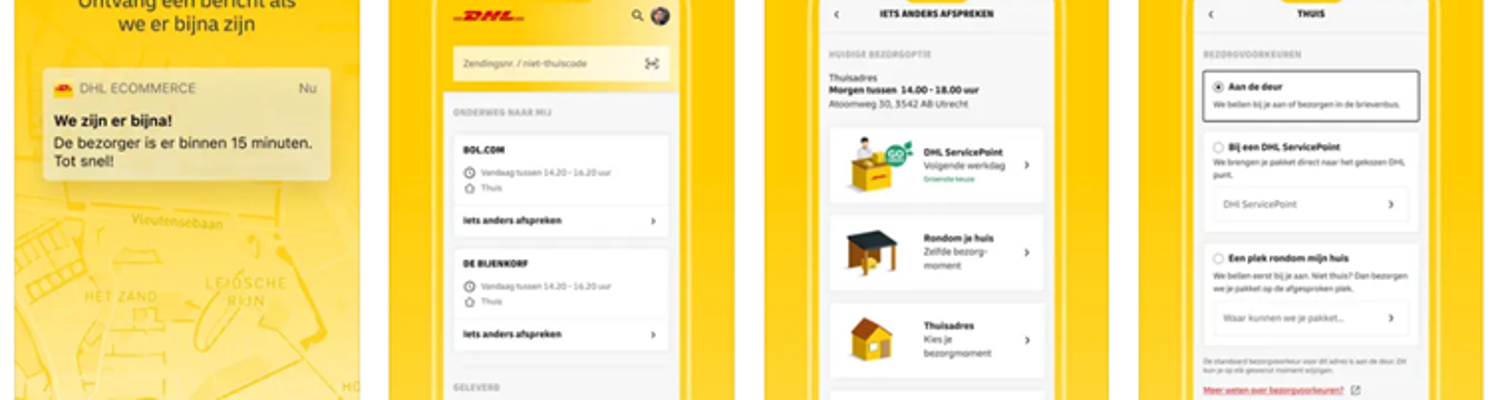 DHL volg je pakket app